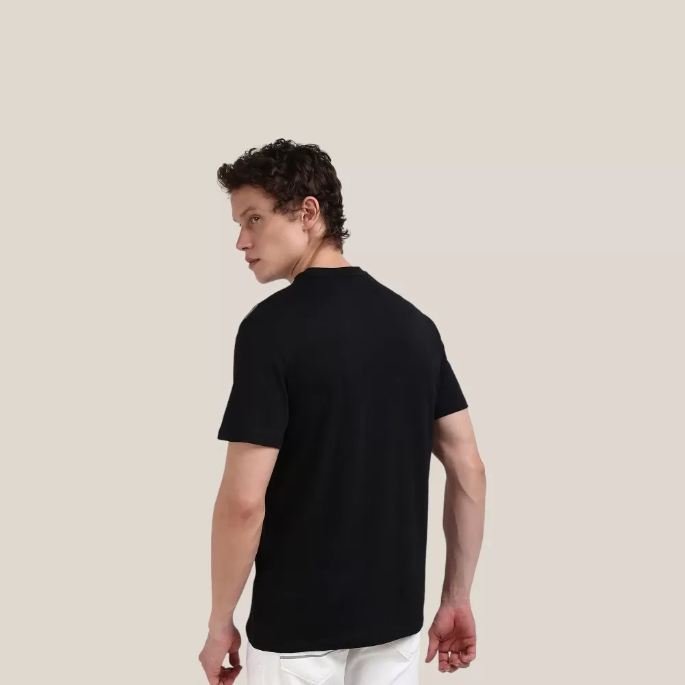 Áo Thun Calvin Klein Short Sleeve Shoulder Taping T-Shirt - Đen / Size M