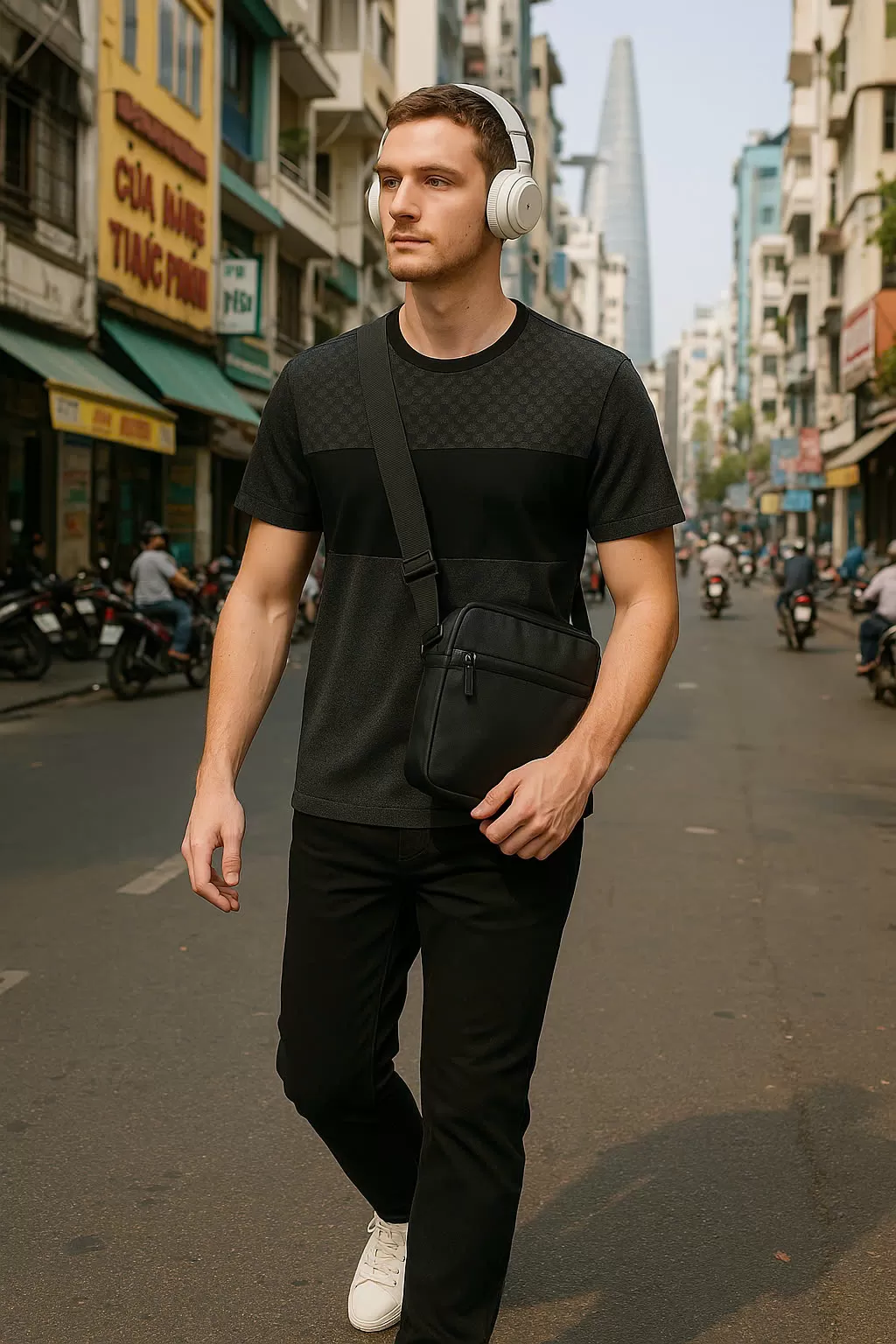 Áo thun DKNY T-Shirt Basic đen, size M là sự lựa chọn hoàn hảo cho phái mạnh yêu thích sự đơn giản nhưng đầy phong cách. Sắm ngay để thêm tự tin!