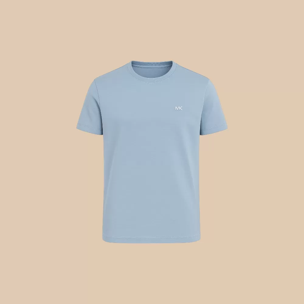 Áo Thun Michael Kors T-Shirt Bawełniany - Xanh Dương Nhạt / Size M