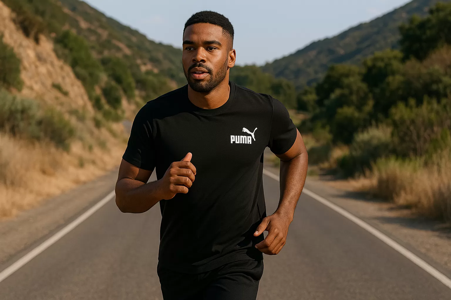 Áo thun Puma Essentials No. 1 Logo đen size M dành cho nam – thiết kế basic, logo nổi bật. Chất liệu thoáng mát, đậm chất áo thun Puma thể thao.