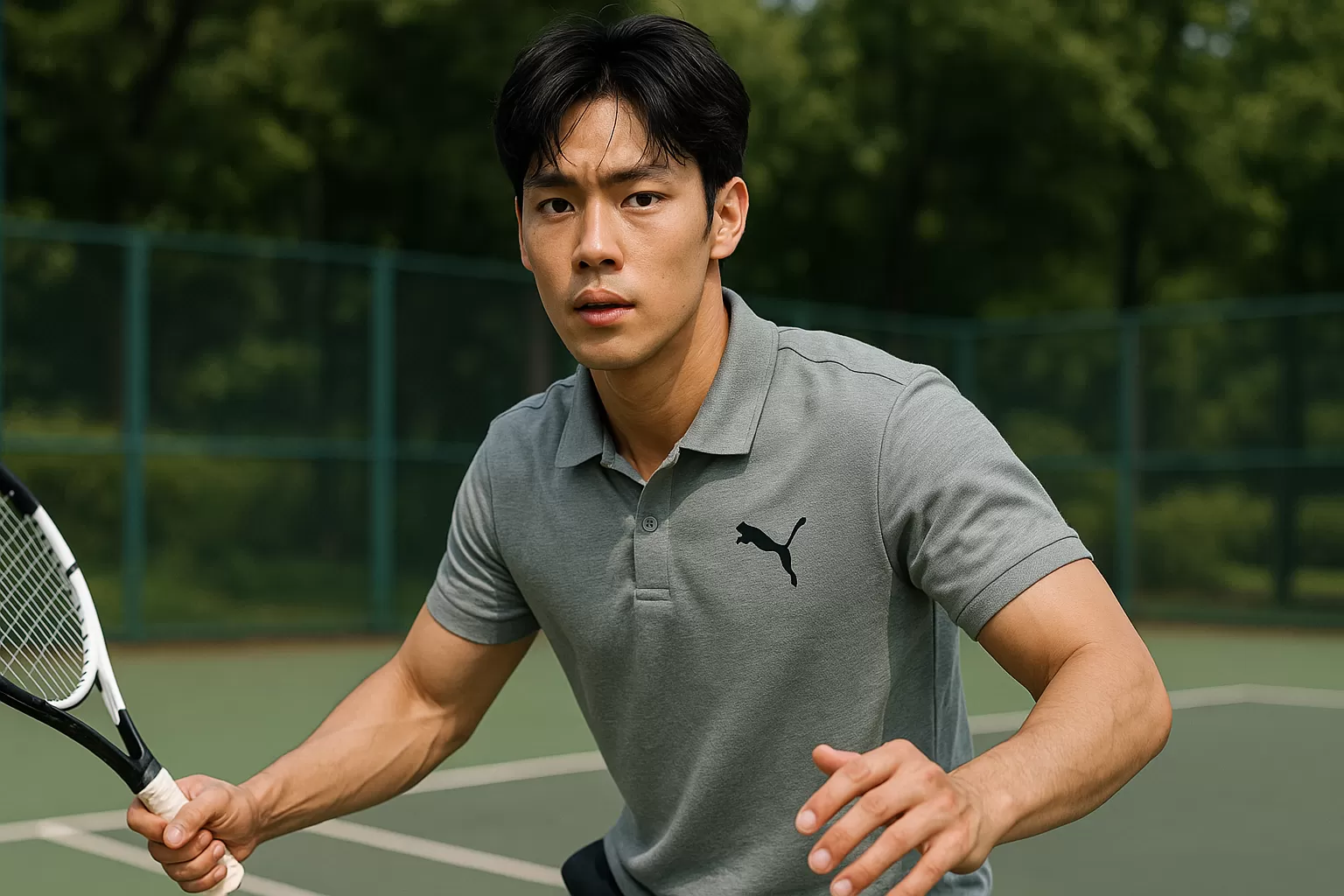 Áo thun Puma Essentials Men's Pique Polo màu xám size L – lựa chọn năng động, thoải mái, phù hợp phong cách thể thao và ứng dụng hàng ngày.