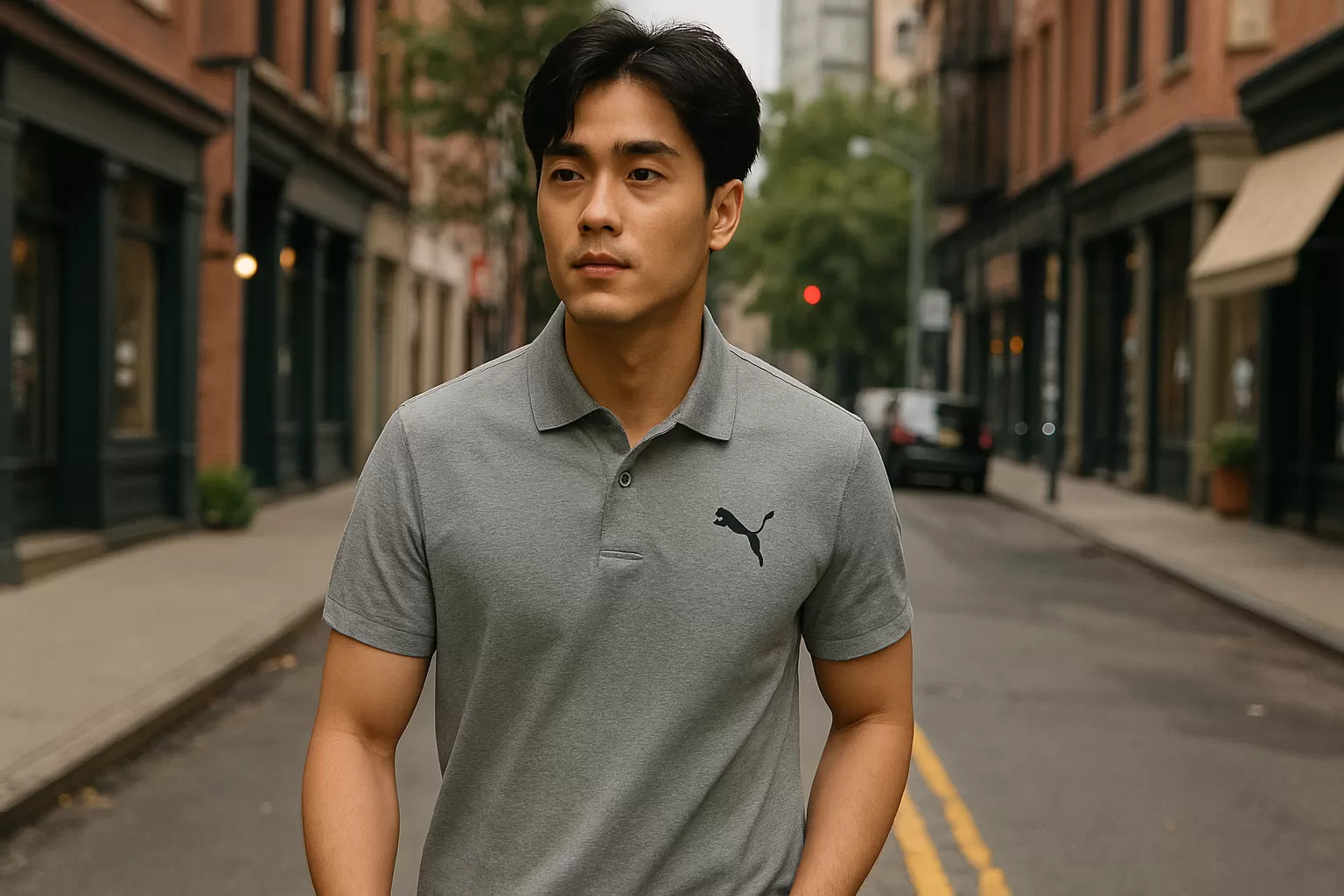 Áo thun Puma Essentials Men's Pique Polo màu xám size L – lựa chọn năng động, thoải mái, phù hợp phong cách thể thao và ứng dụng hàng ngày.