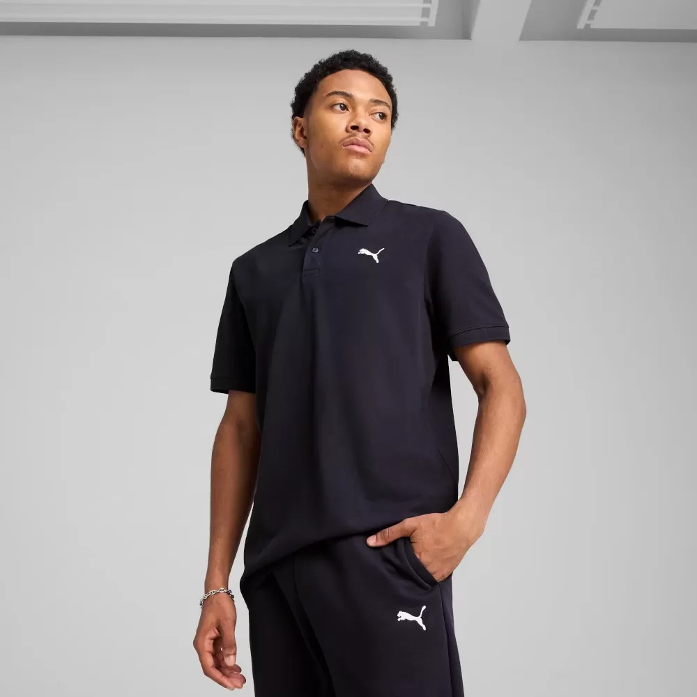 Áo Thun Puma Essentials Men's Pique Polo - Xanh Navy / Size M