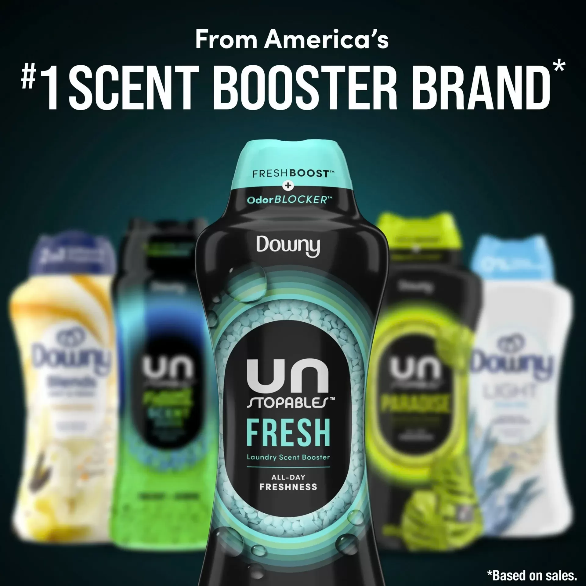 Viên Xả Vải Downy Unstopables Fresh Scent - 1.13 Kg