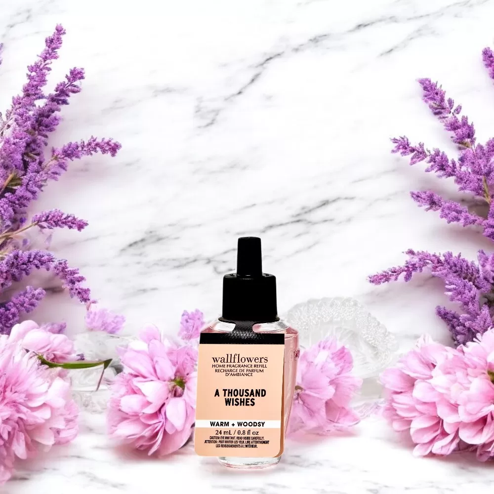 Set 5 món Quà Tặng Bath and Body Work hương A Thousand Wishes  - Sữa dưỡng thể, Sữa tắm, Xịt thơm toàn thân, Nến thơm, Tinh dầu.
