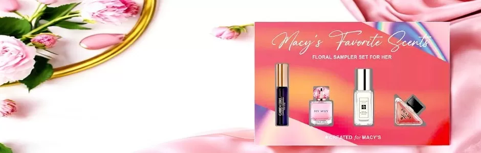 Bộ Sưu Tập Nước Hoa Nữ Macy's Favorite Scents gồm các mẫu nước hoa cao cấp nổi tiếng. Hãy trải nghiệm hương thơm lãng mạn và quyến rũ từ Macy's Favorite!