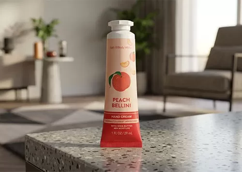 Kem dưỡng da tay Bath & Body Works Peach Bellini gi&uacute;p đ&ocirc;i tay mềm mịn v&agrave; tươi trẻ.
