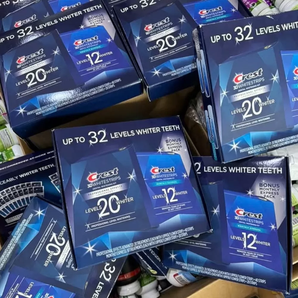 Miếng Dán Trắng Răng Crest 3DWhiteStrips - 60 Miếng