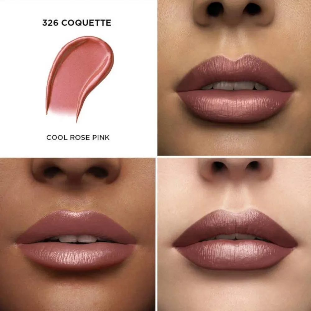 Son môi Lancome L'Absolu Rouge Cream 326 Coquette với công nghệ HydraGel, mang lại màu sắc đẹp, lâu trôi và dưỡng môi mềm mại.