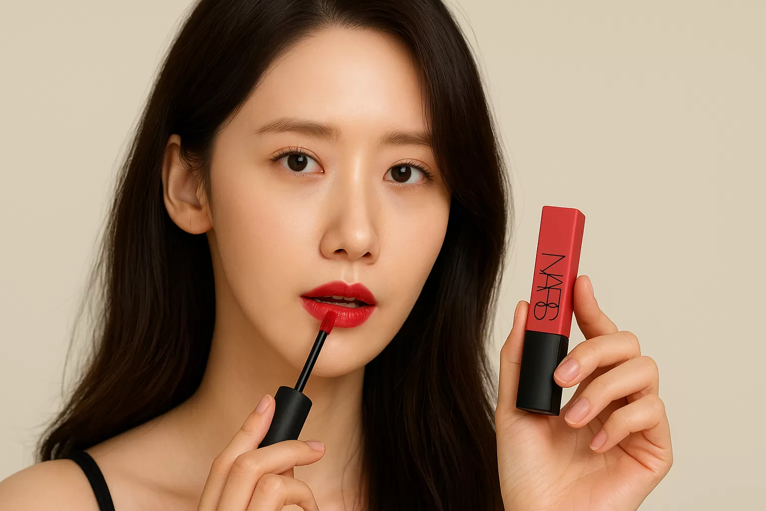 Son kem, son lì dạng kem Air Matte Lip Color Gipsy - Soft Berry Red mang đến sắc đỏ berry mềm mại, chất son nhẹ tênh, bám màu lâu trôi tự nhiên.