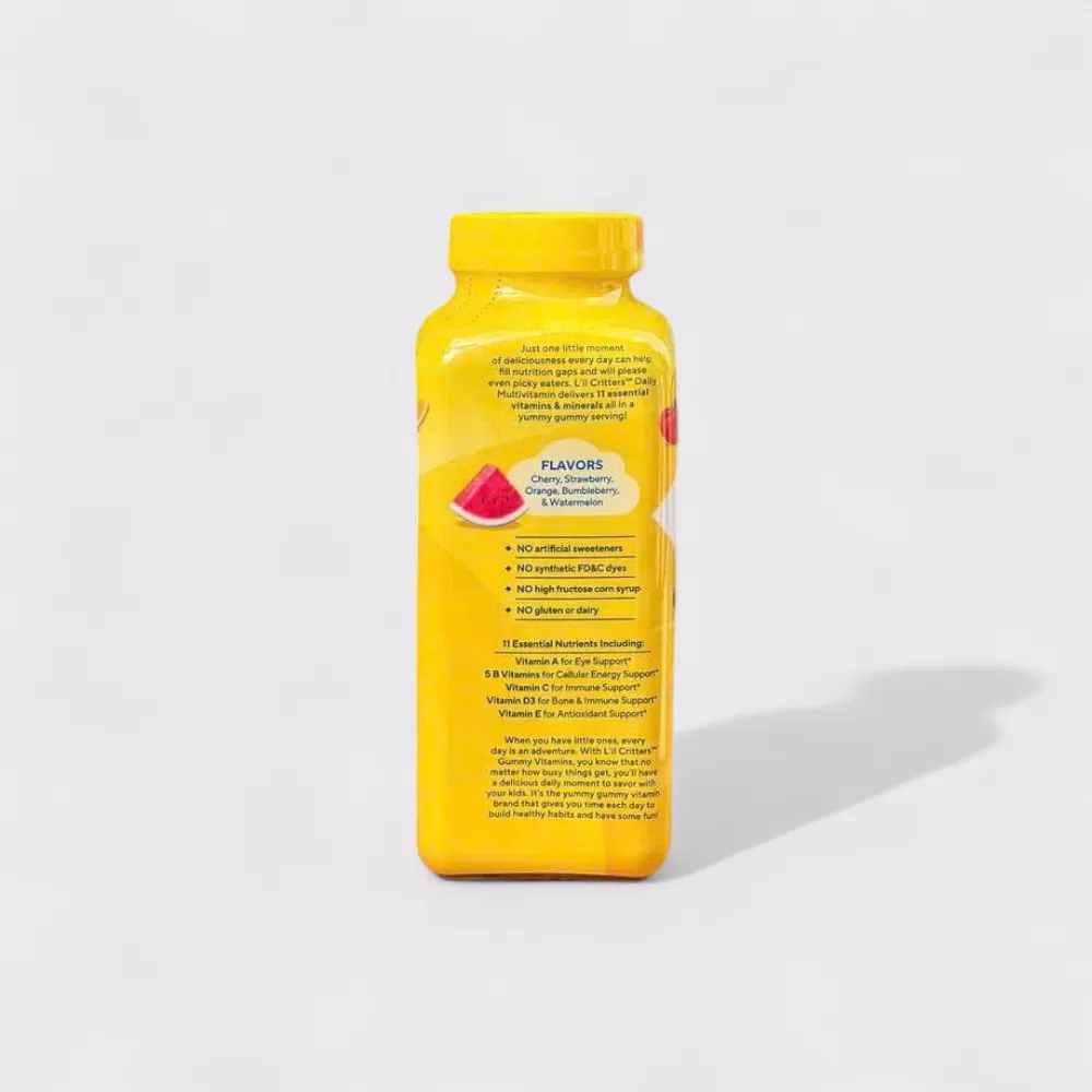Kẹo Dẻo Vitamin Tổng Hợp Cho Bé L’il Critters Gummy Vites, Cho Trẻ Từ 2 Tuổi #300 Viên (Mẫu mới)