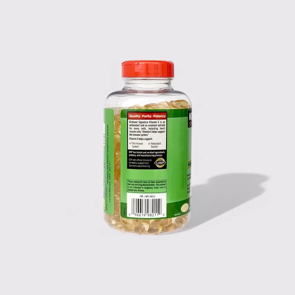 Viên uống Vitamin E 400 IU Kirkland, 500 viên