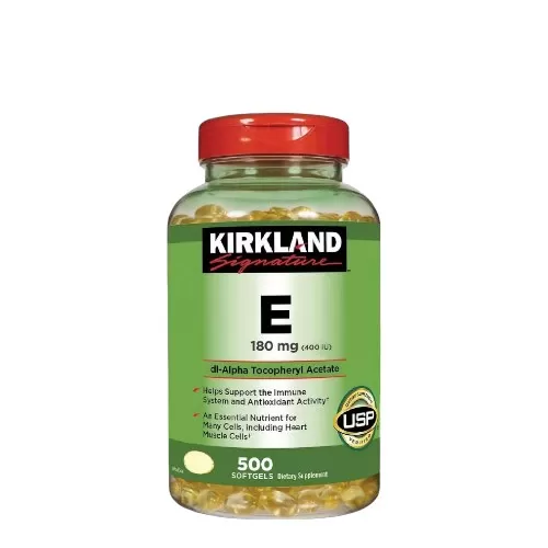 Viên uống Vitamin E 400 IU Kirkland, 500 viên