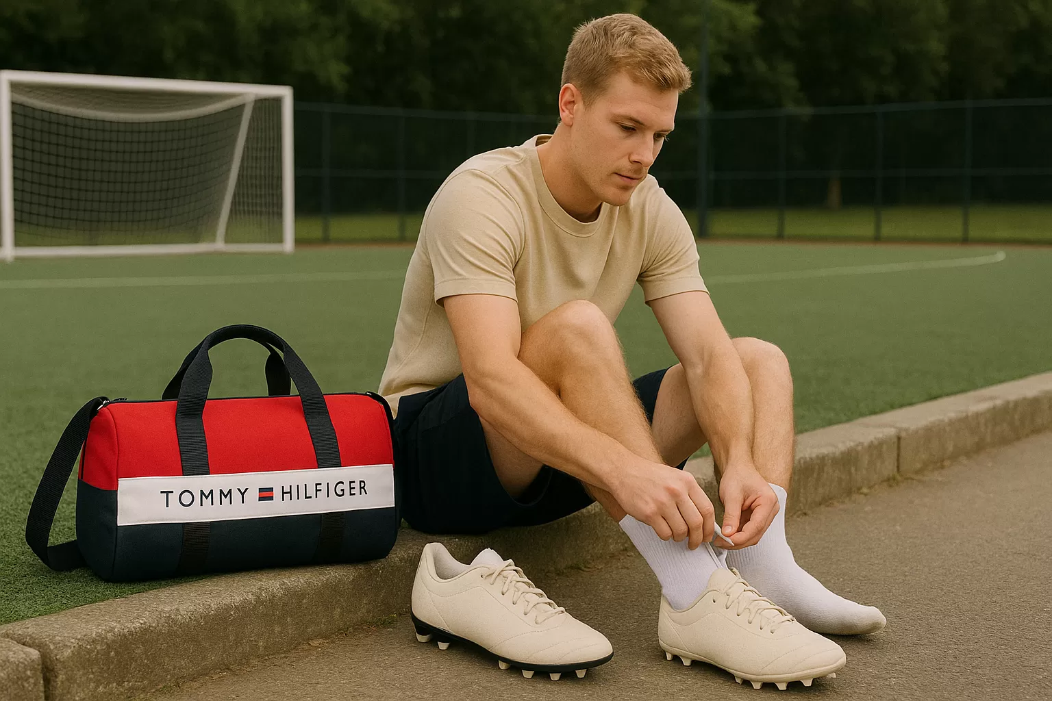 Thể hiện phong cách riêng với túi xách thể thao đẳng cấp: Tommy Hilfiger Printed Swagger Handheld Bag – sự lựa chọn của người hiện đại.​