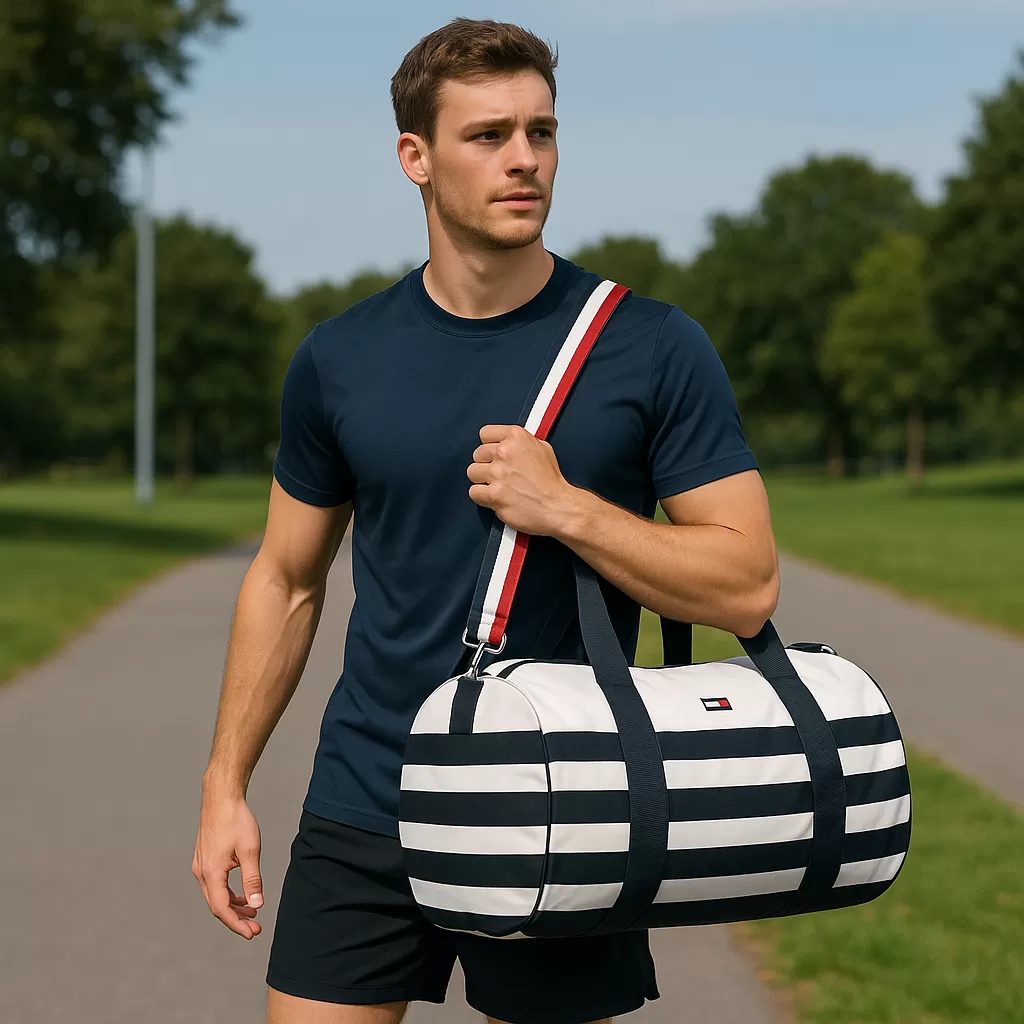 Mua túi xách thể thao Tommy Hilfiger Duffle Bag - White Tone, thiết kế thời trang, chất liệu bền bỉ. Sự lựa chọn lý tưởng cho những tín đồ thể thao.