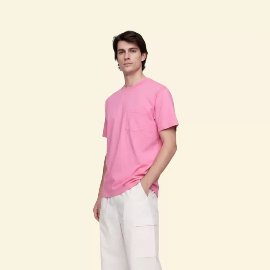 Gap Relaxed Original Pocket T-Shirt #M #Hồng