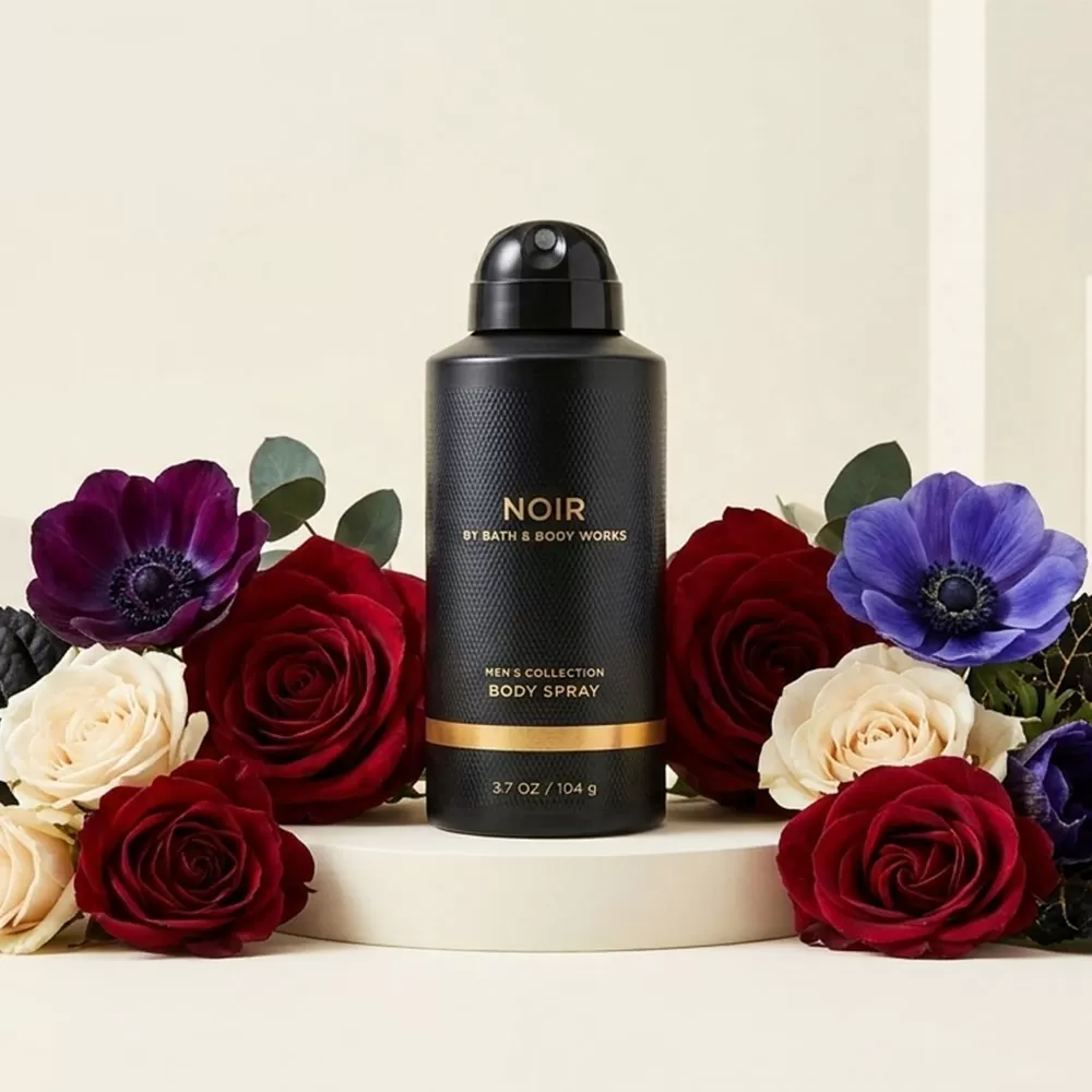 Noir - Bath & Body Works Men's Deodorizing Body Spray - 3.7 Oz / 104g