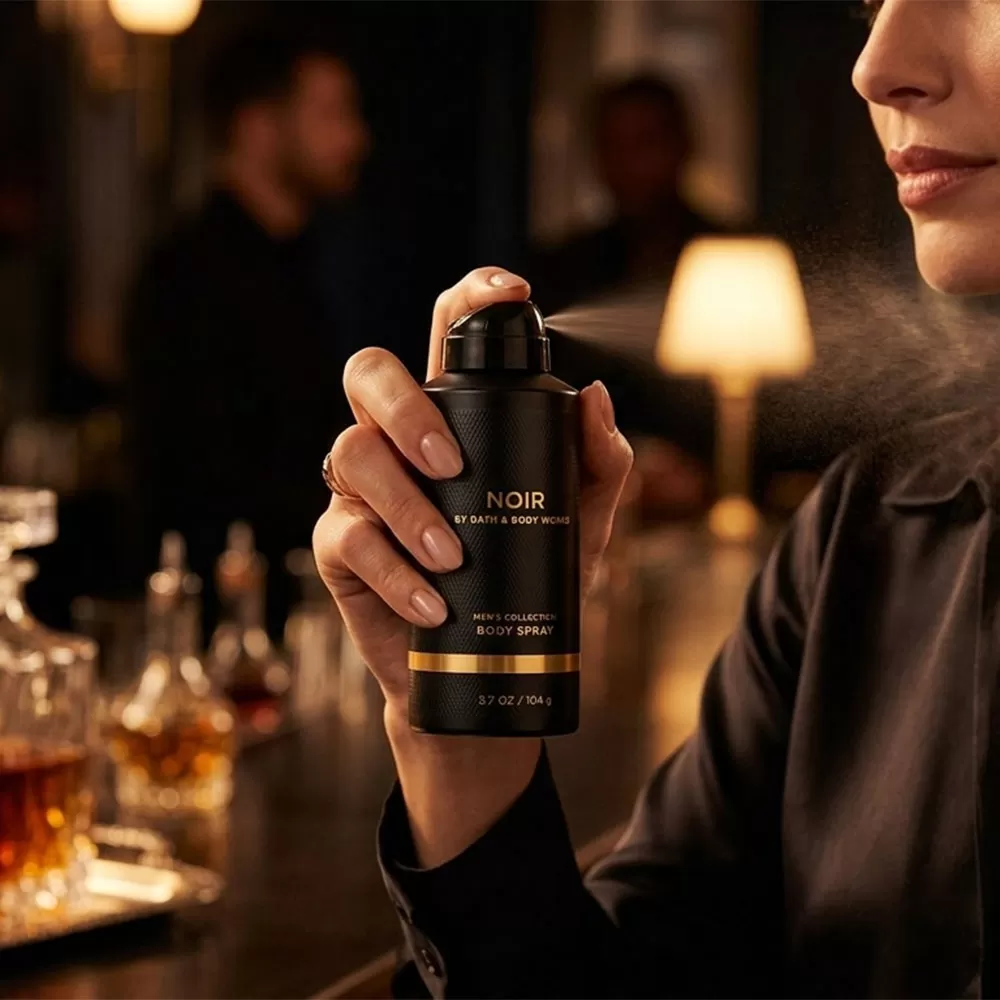 Noir - Bath & Body Works Men's Deodorizing Body Spray - 3.7 Oz / 104g