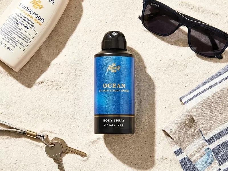 Ocean - Bath & Body Works Men's Deodorizing Body Spray - 3.7 Oz / 104g