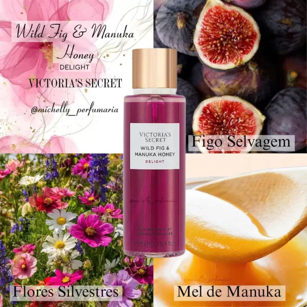 Xịt body mist chính hãng Victoria Wild Fig & Manuka Honey 250ml, hương quả sung và mật ong Mỹ, cho làn da mềm mại, thơm mát.