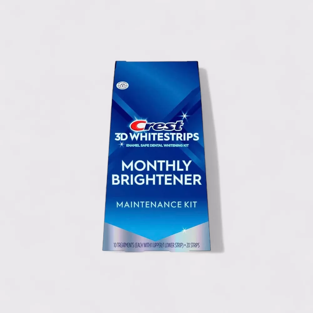 Set miếng dán trắng răng Crest 3D Whitestrips Professional Transformation 40 miếng + Monthly Brightener 20 miếng