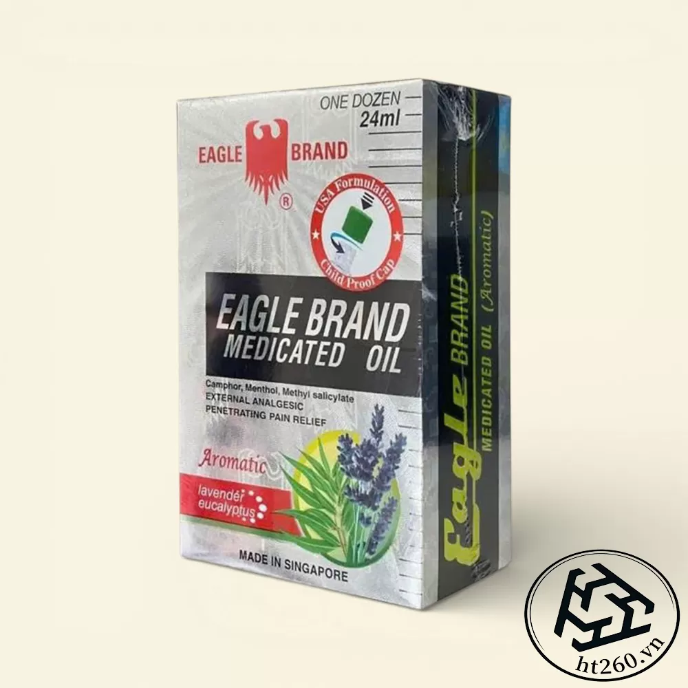 Dầu gió Eagle Brand Medicated Oil của Singapore, dung tích 24ml