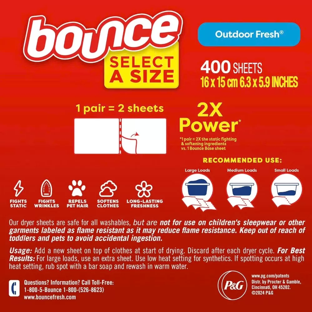 Giấy Thơm Quần Áo Bounce Select-A-Size