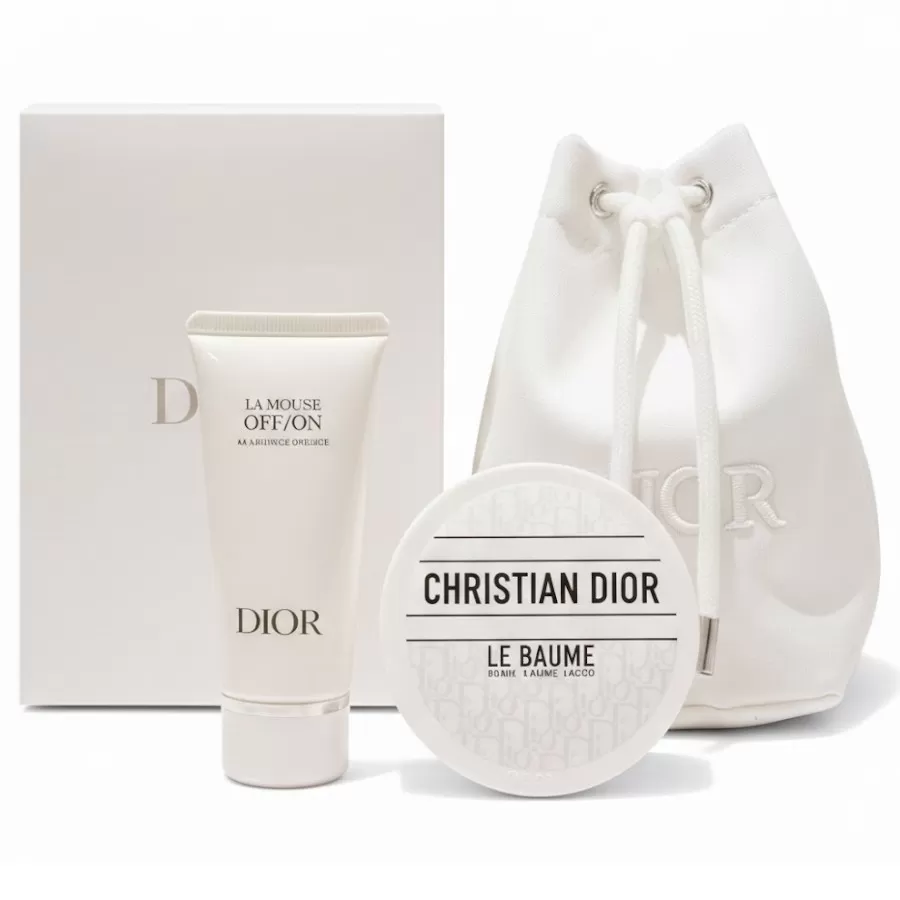Trải nghiệm Set quà Dior La Mousse tinh tế, bao gồm hai sản phẩm chăm sóc da cao cấp và một túi mini độc đáo, khẳng định phong cách.