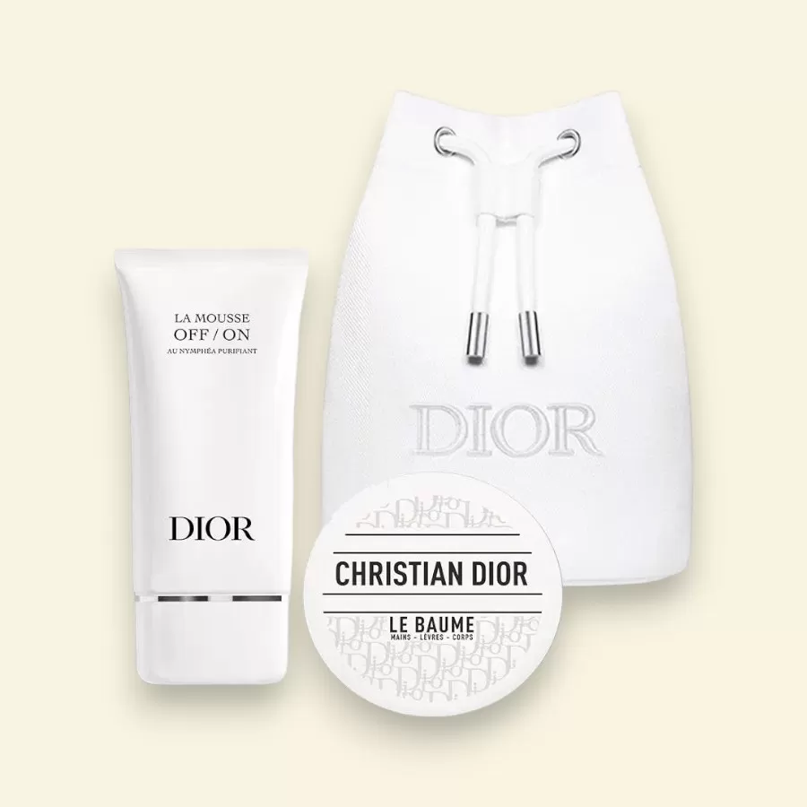 Tuyển chọn Set quà Dior chính hãng Pháp, bộ La Mousse 2 Pcs + Mini bag, món quà hoàn hảo cho dịp lễ hoặc sinh nhật đặc biệt.