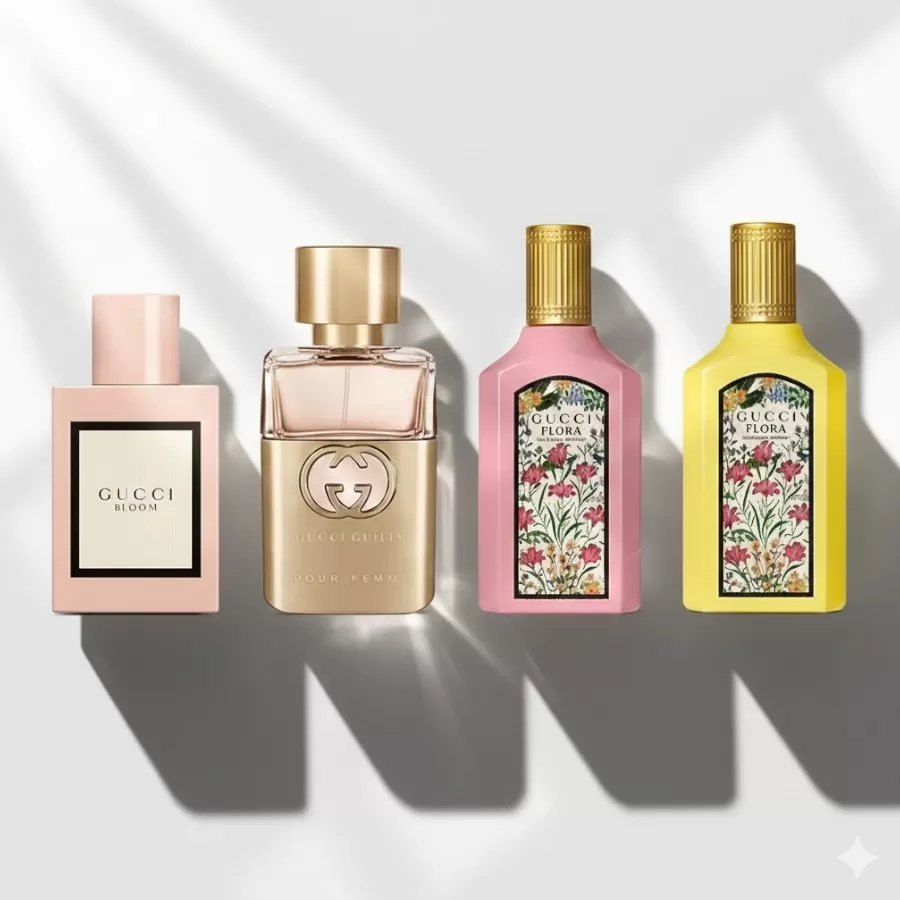 Gucci Eau De Parfum 4 Piece Gift Set #5ml