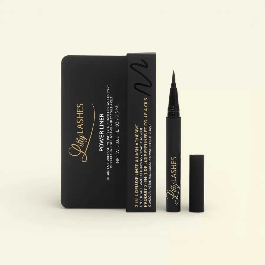 Kẻ Mắt Lilly Lashes Power Liner 2-in-1 Eyeliner And Lash Adhesive - Black - 0.03oz