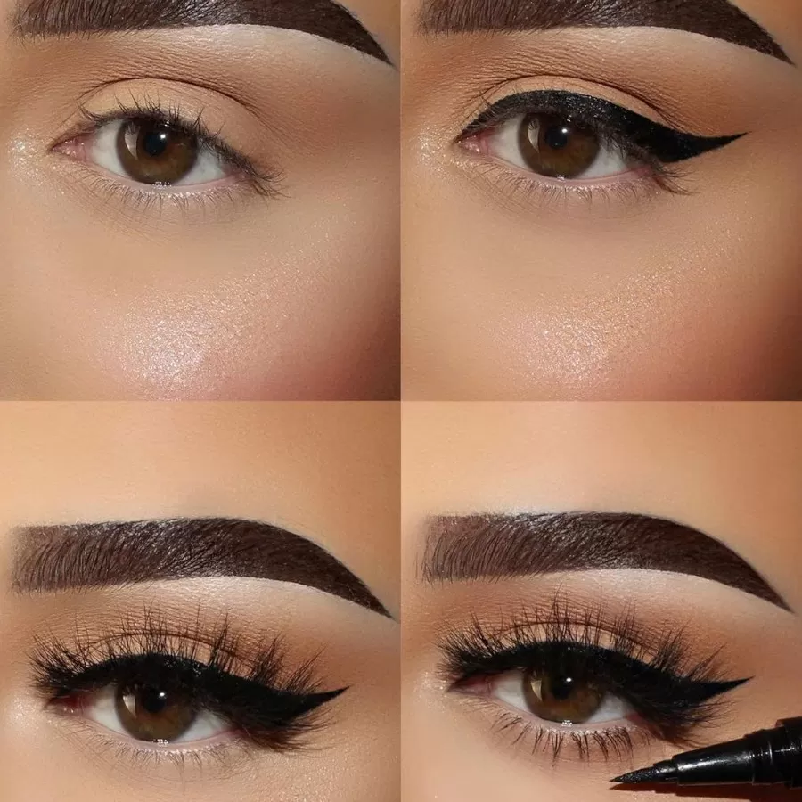 Kẻ Mắt Lilly Lashes Power Liner 2-in-1 Eyeliner And Lash Adhesive - Black - 0.03oz