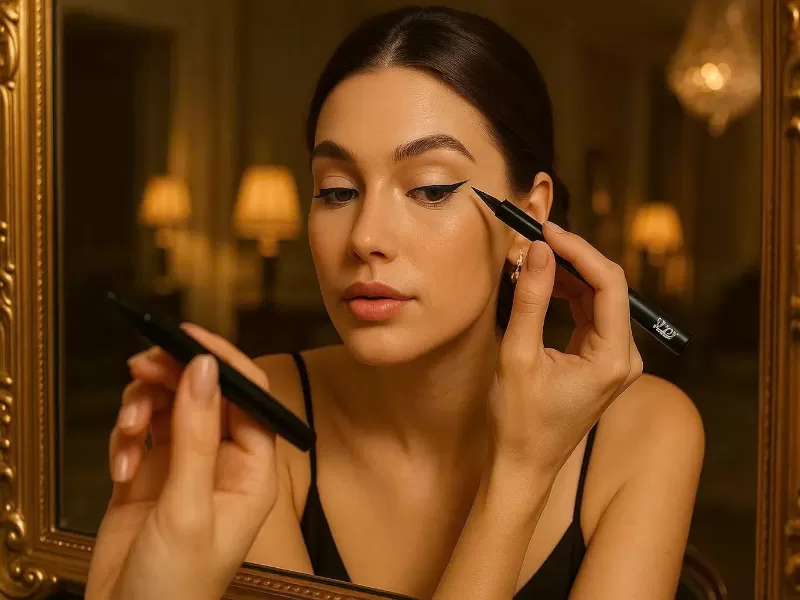 Chì kẻ mắt Lilly Lashes Power Liner 2-in-1 màu đen 0.03oz