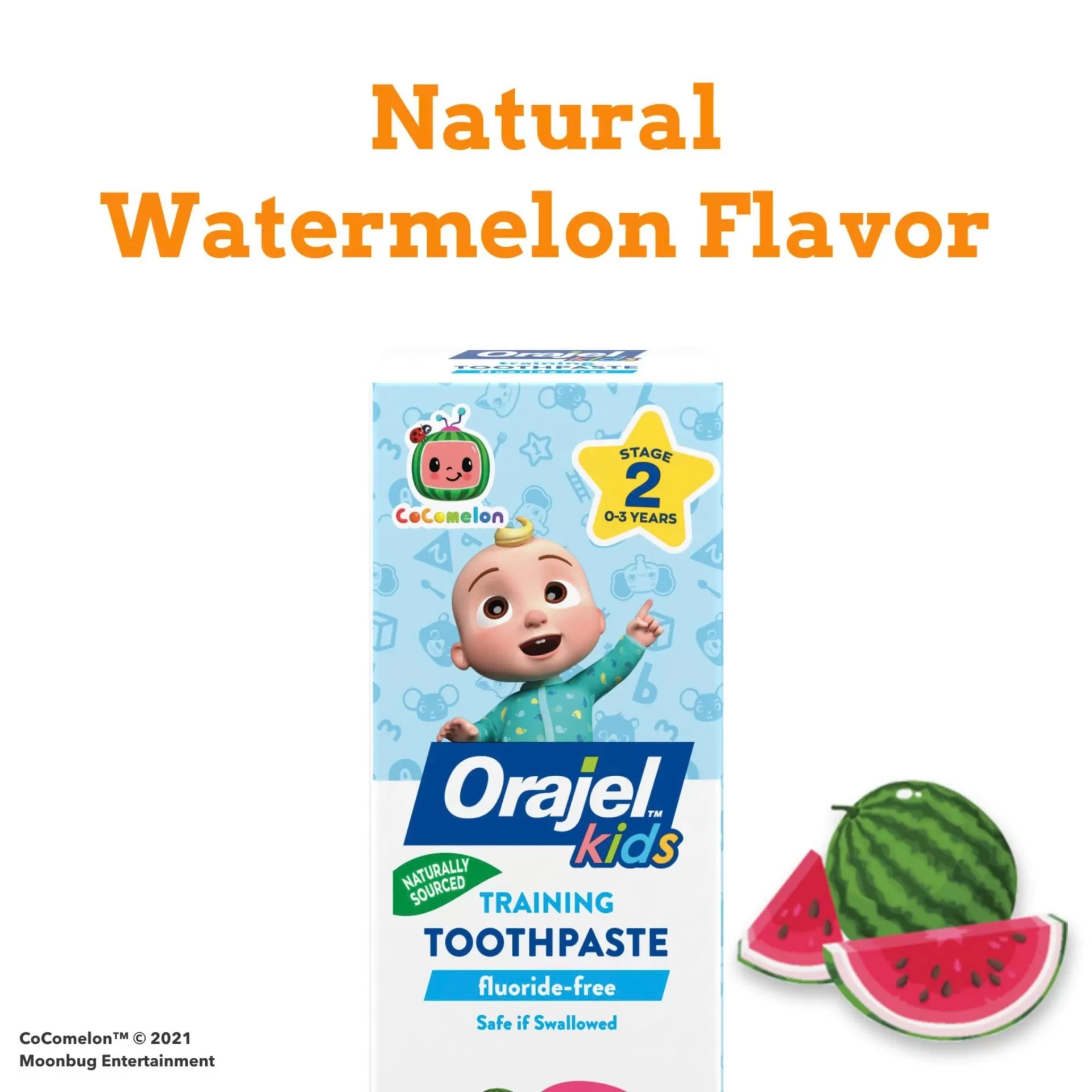 Orajel™ Kids Cocomelon™ Fluoride-Free Training Toothpaste