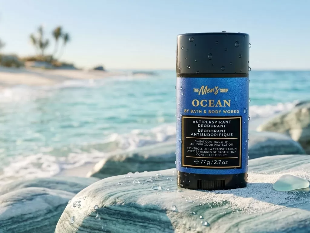 Lăn khử m&ugrave;i Ocean Bath & Body Works với h&igrave;nh ảnh đại dương v&agrave; thiết kế nổi bật, bảo vệ tối đa.