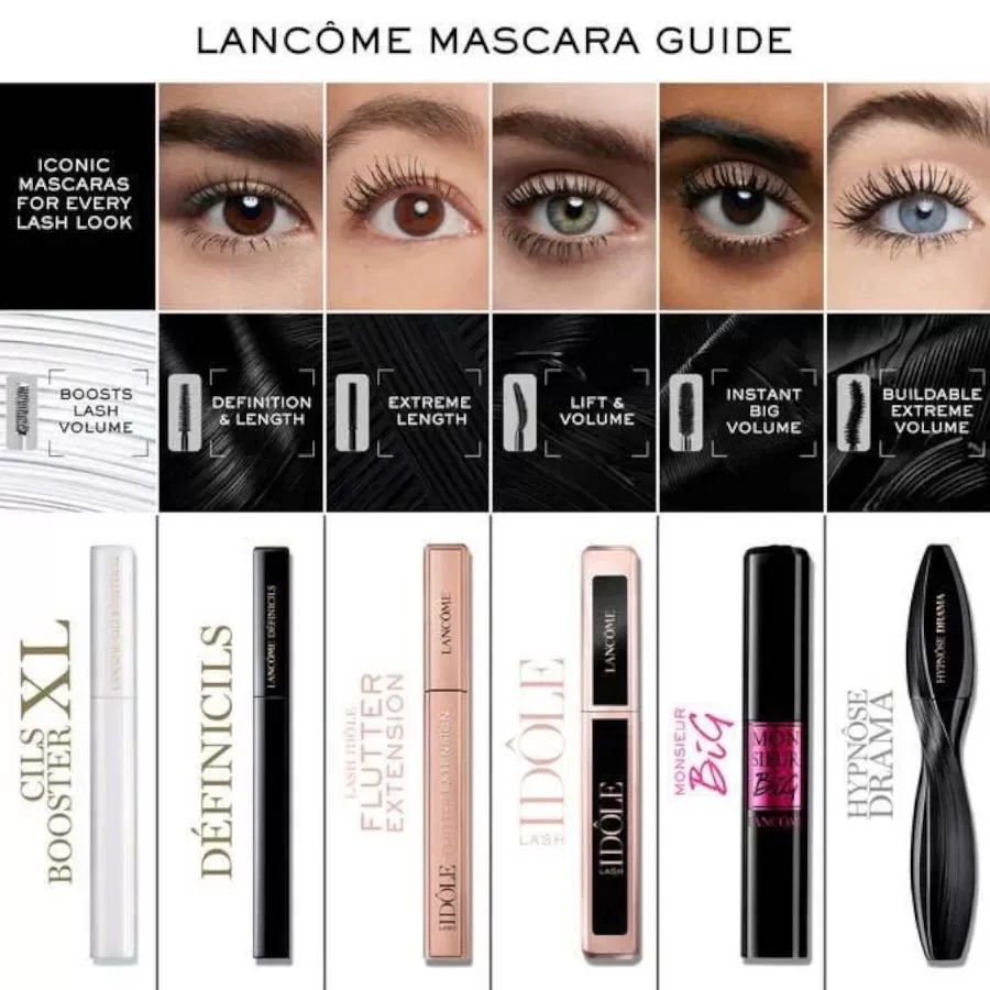Mascara Lancome Lash Idôle Lash Lifting Volumizing 01 Glossy Black - 2.5ml