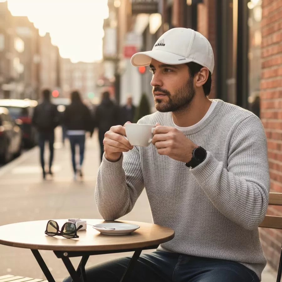 Adidas Cap Adjustable Fit Aeroready #Trắng (Logo Xám)