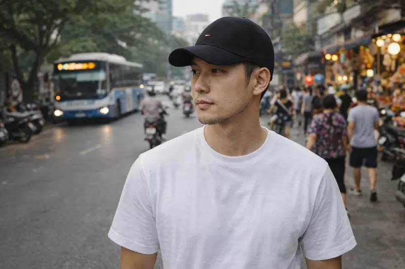 N&oacute;n nam Tommy Hilfiger Classic Baseball Cap đen, form mũ baseball chuẩn nam t&iacute;nh