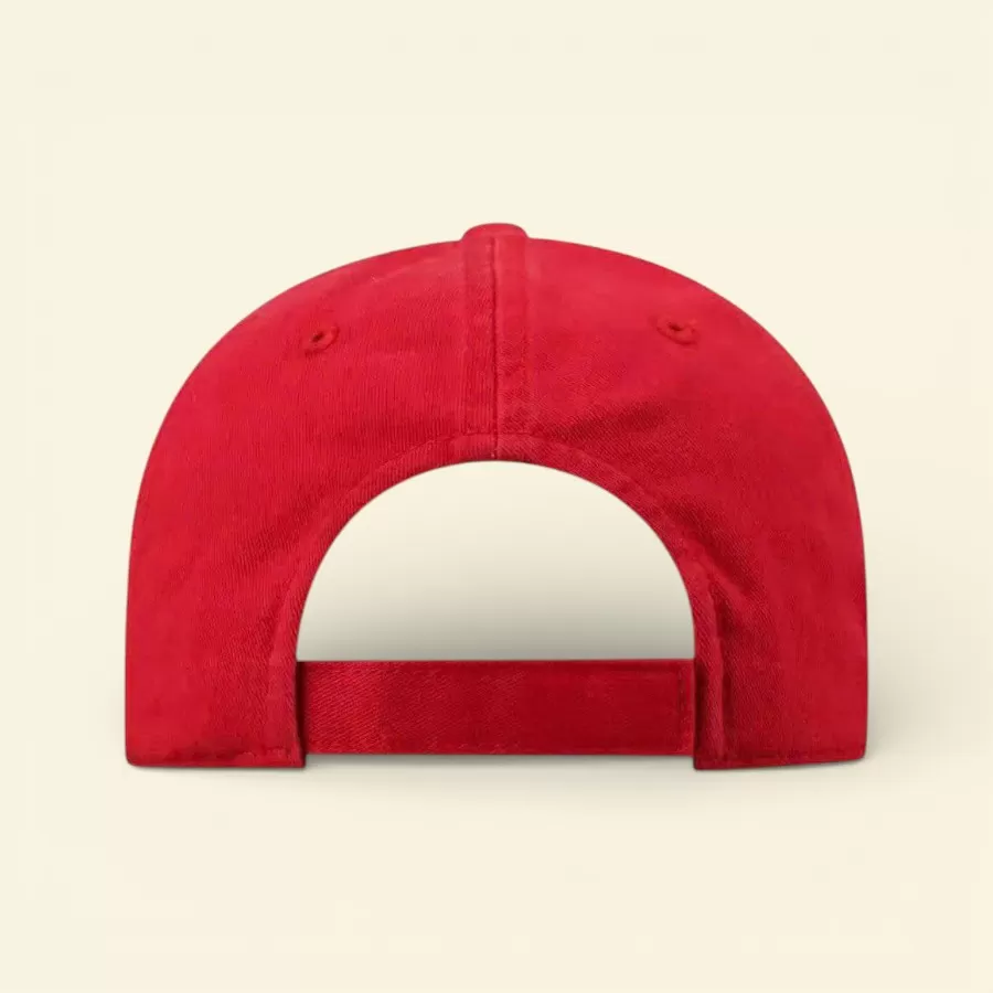 Nón Tommy đỏ với logo sọc Monotype thêu độc đáo, mũ baseball cap thời trang Tommy Hilfiger, mang lại vẻ ngoài năng động.