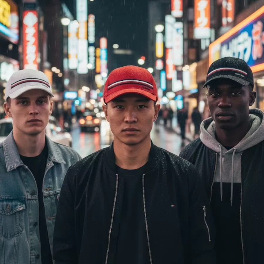 Nón Tommy đỏ baseball cap thời thượng từ Tommy Hilfiger, thiết kế Monotype Stripe thêu tinh xảo, hoàn thiện phong cách streetwear năng động.