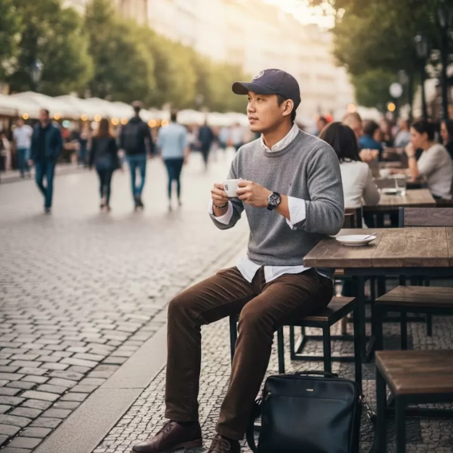 Tommy Hilfiger Monogram Logo Baseball Cap #Xanh Navy