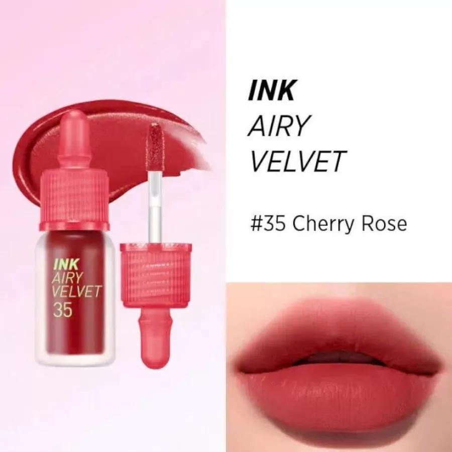 Son Kem Lì Peripera Ink Airy Velvet Cherry Rose 35