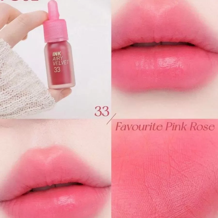 Son Kem Lì Peripera Ink Airy Velvet Favourite Pink Rose 33