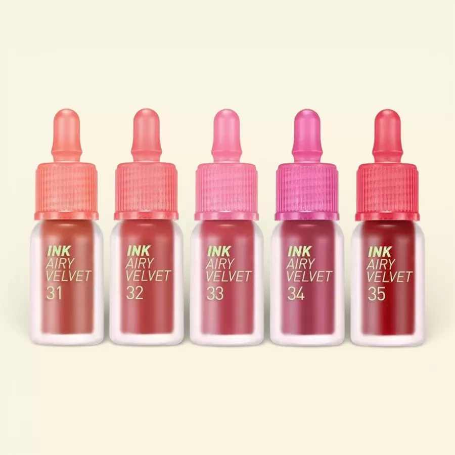 Son kem lì Peripera Ink Airy Velvet Favourite Pink Rose 33 chính hãng, tone hồng rose tươi tắn, chất son mịn nhẹ môi lâu trôi