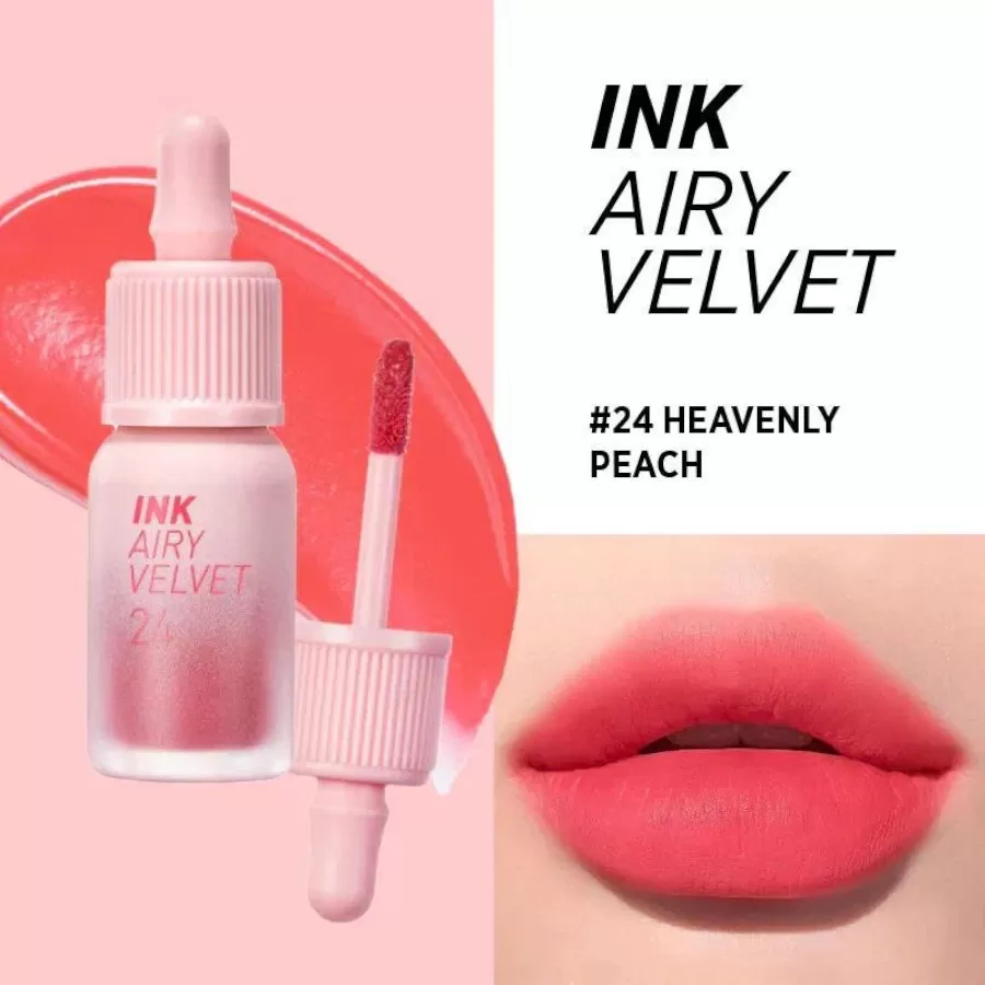 Son Kem Lì Peripera Ink Airy Velvet Heavenly Peach 24
