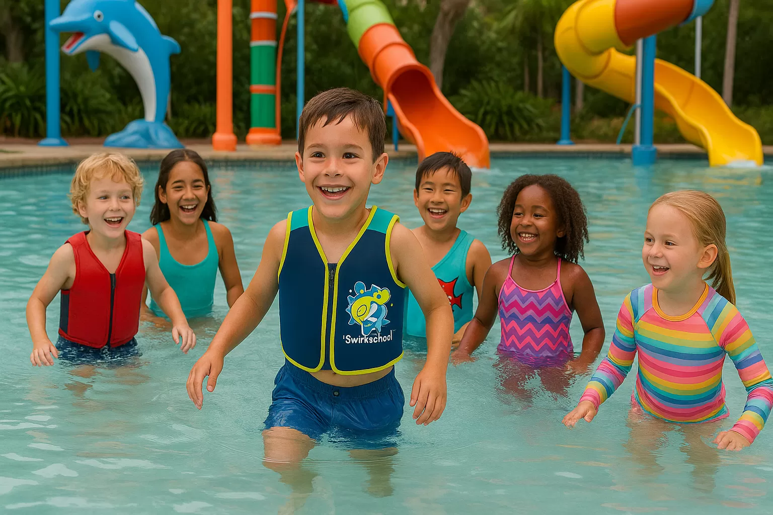 Áo Phao Tập Bơi Cho Bé SwimSchool Swim Trainer an toàn cho trẻ em