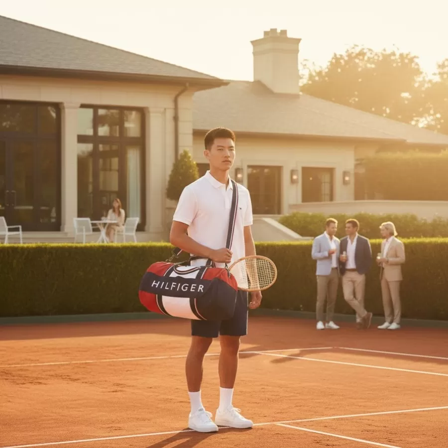 Túi thể thao Tommy Hilfiger Patriot Colorblock được đặt gọn gàng, thể hiện phong cách trẻ trung năng động, hoàn hảo cho mọi hoạt động tập luyện hay những chuyến du lịch ngắn ngày.