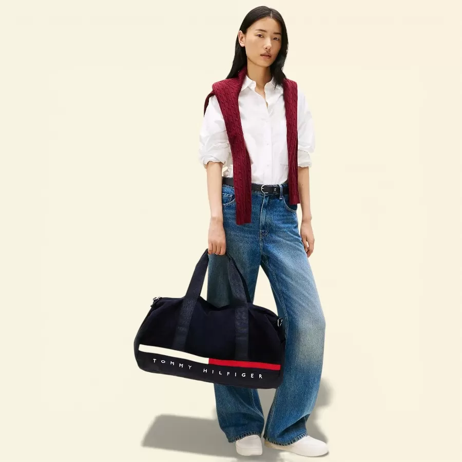 Tommy Hilfiger Flag Stripe Logo Duffle
