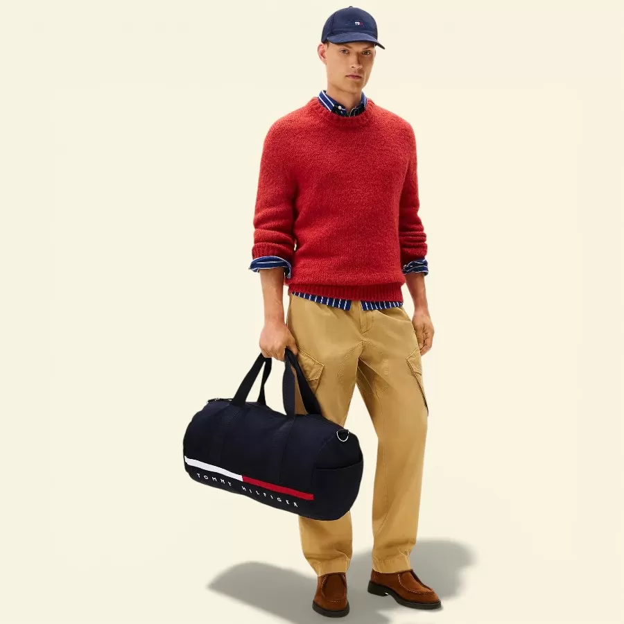 Tommy Hilfiger Flag Stripe Logo Duffle
