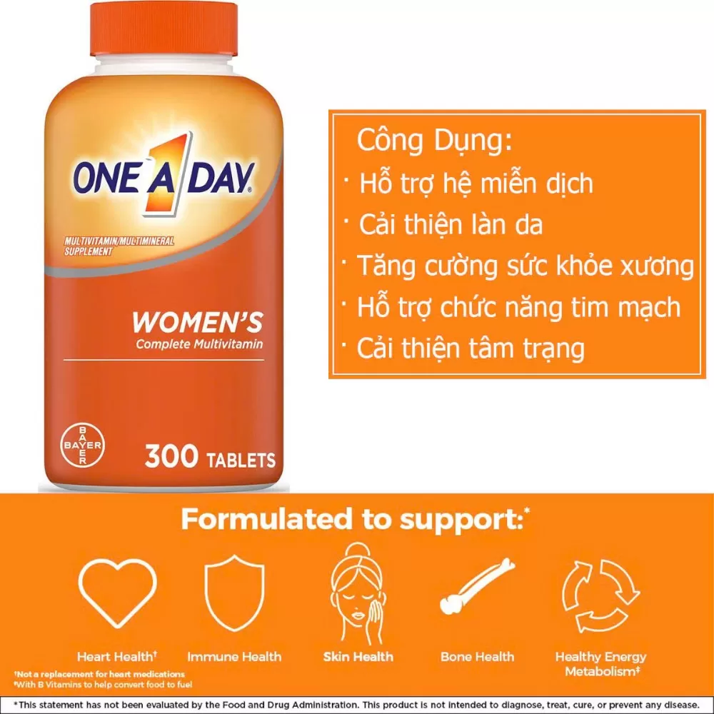 Vitamin Tổng Hợp Cho Nữ Giới One A Day Women's - 300 viên